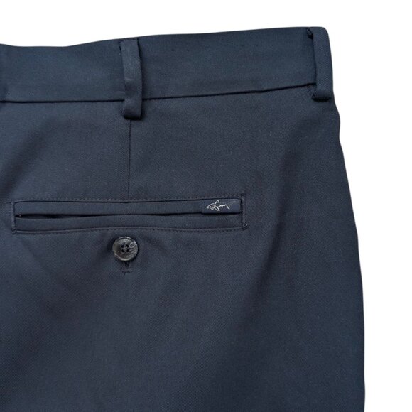Greg Norman Chino Golf Pants Mens Navy Blue Flat Front Straight Leg Size 40x30 - Picture 5 of 12